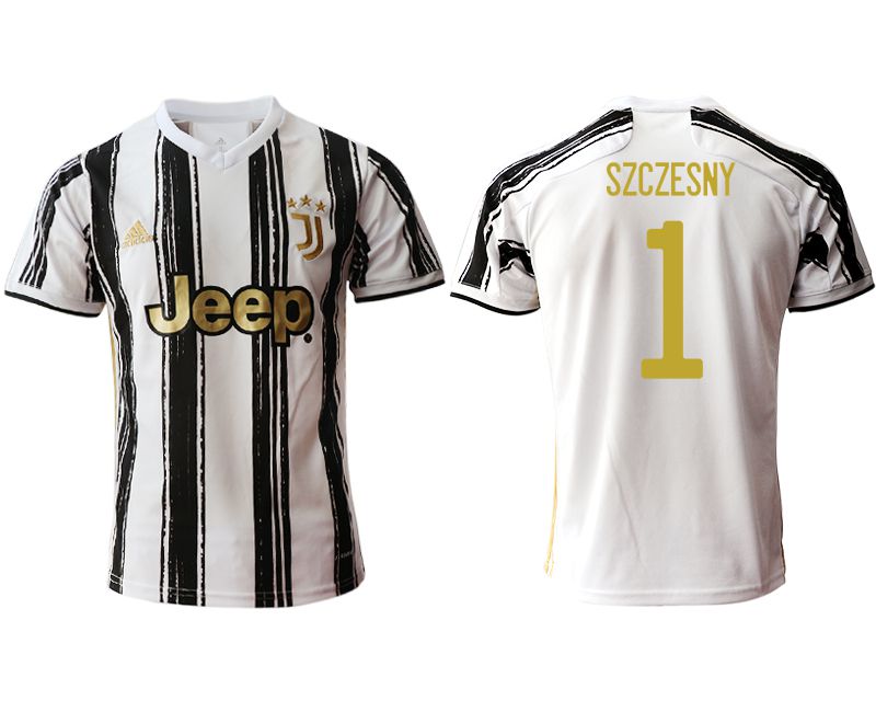 Men 2020-2021 club Juventus home aaa version #1 white Soccer Jerseys->juventus jersey->Soccer Club Jersey